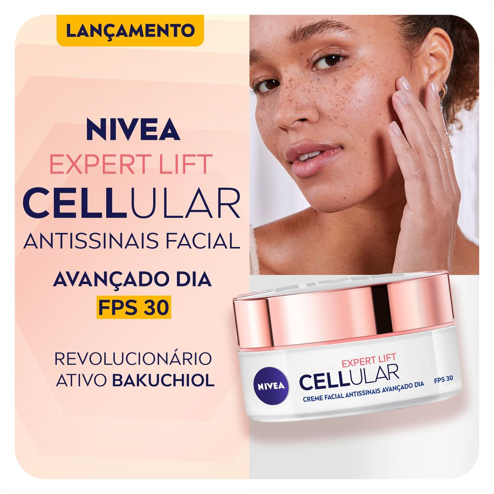 Creme Facial Nivea Cellular Expert Lift Dia Antissinais FPS 30 Bakuchiol e Ácido Hialurônico 50g — imagem 2 | Farmácia Resyla