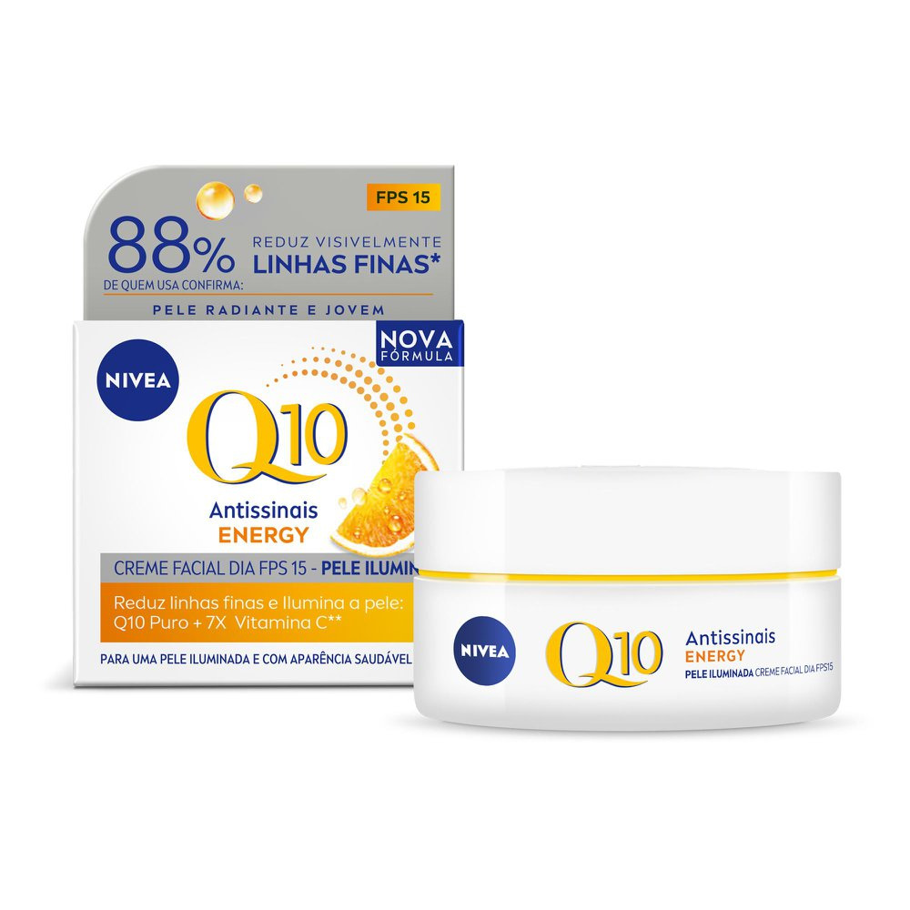 Creme Facial Nivea Q10 Plus C Antirrugas FPS 15 51g — Nivea | Farmácia Resyla
