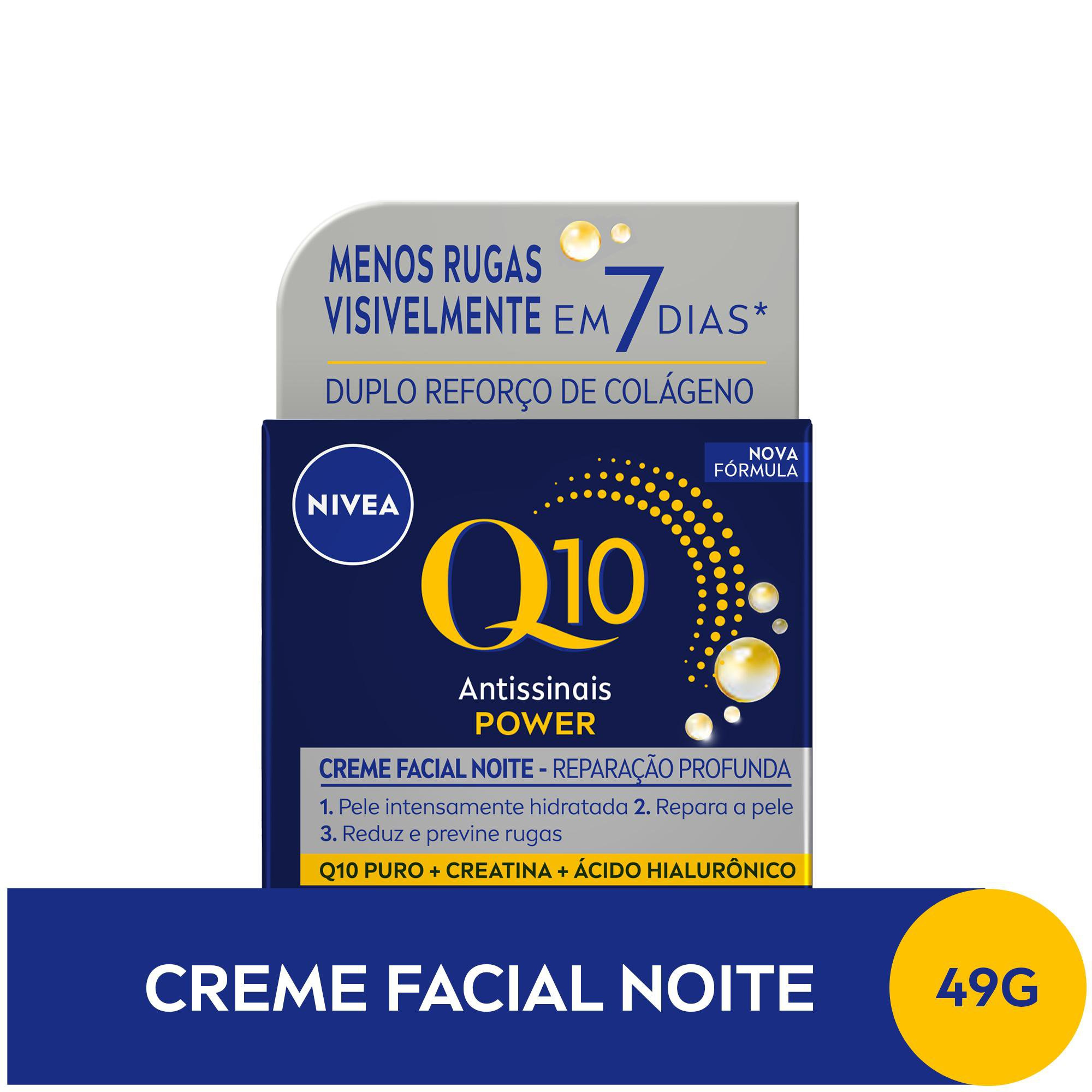 Creme Facial Nivea Q10 Power Antissinais Noturno 49g — imagem 2 | Farmácia Resyla