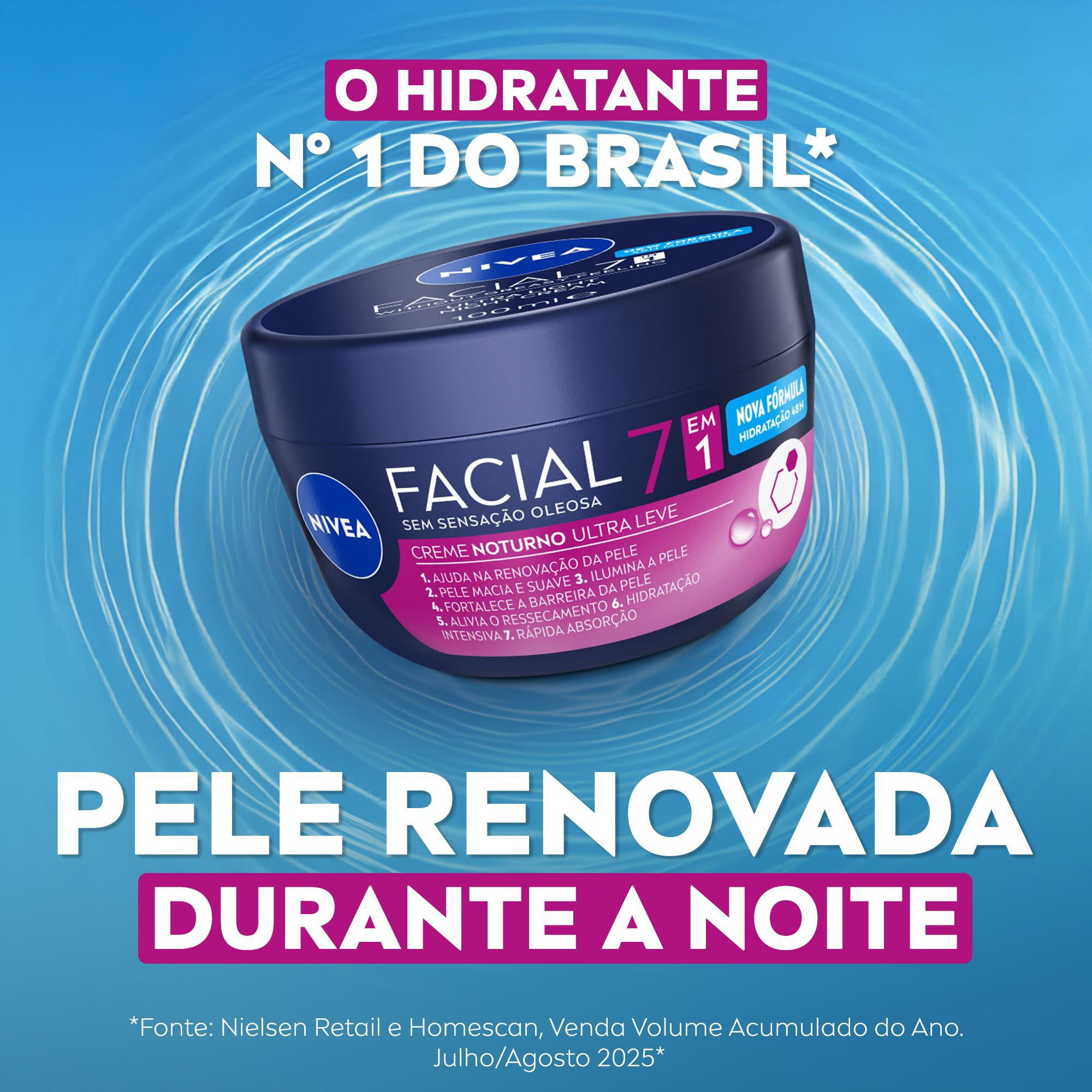 Creme Facial Nivea Ultraleve 7 em 1 Noturno 100g — imagem 3 | Farmácia Resyla