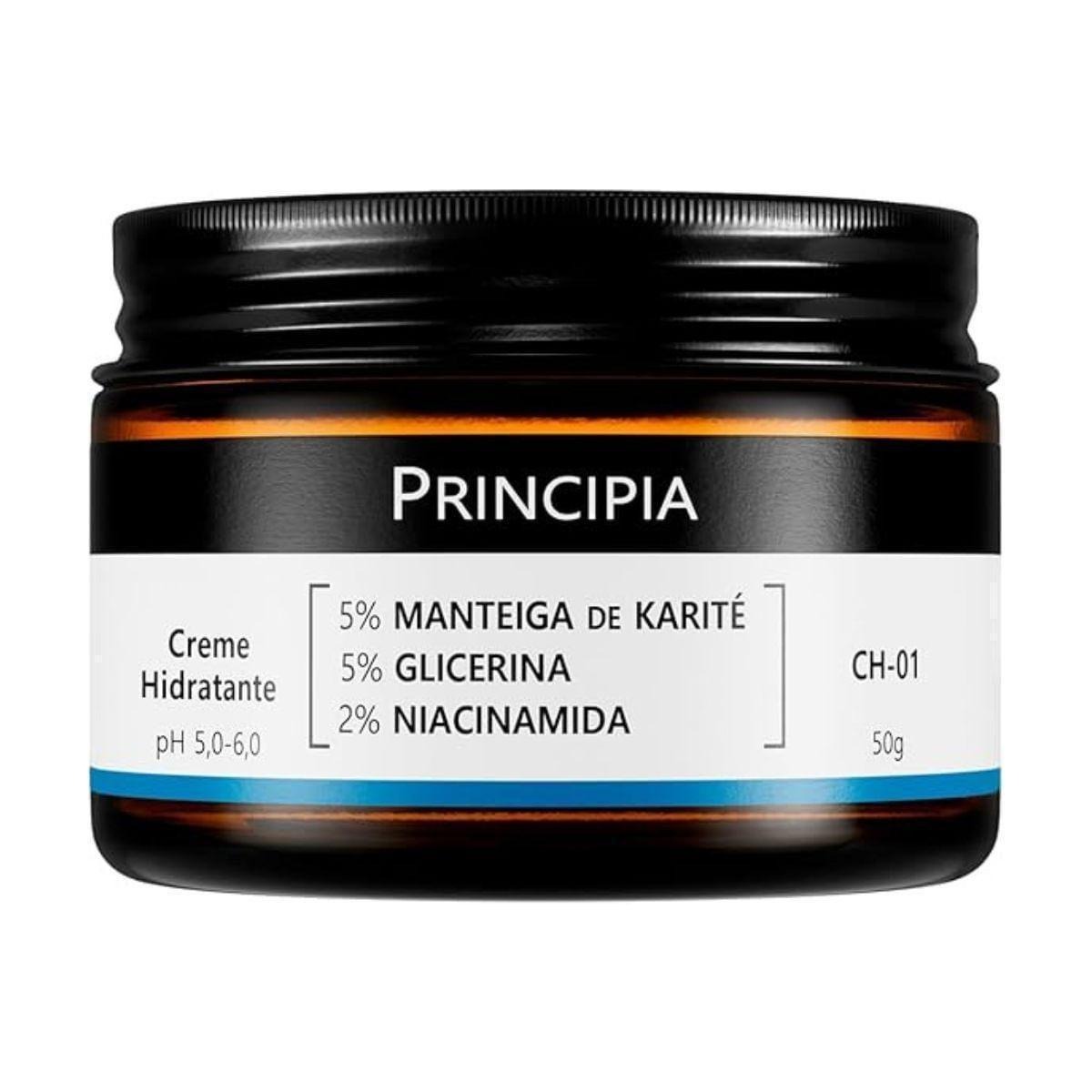 Creme Hidratante 5% Manteiga De Karité + 5% Glicerina + 2% Niacinamida Principia Skincare Ch-01 50g — Principia | Farmácia Resyla