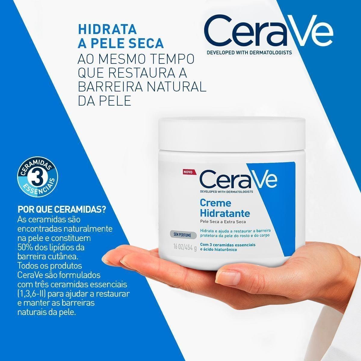 Creme Hidratante CeraVe Pele Seca a Extra Seca 454 g — imagem 4 | Farmácia Resyla