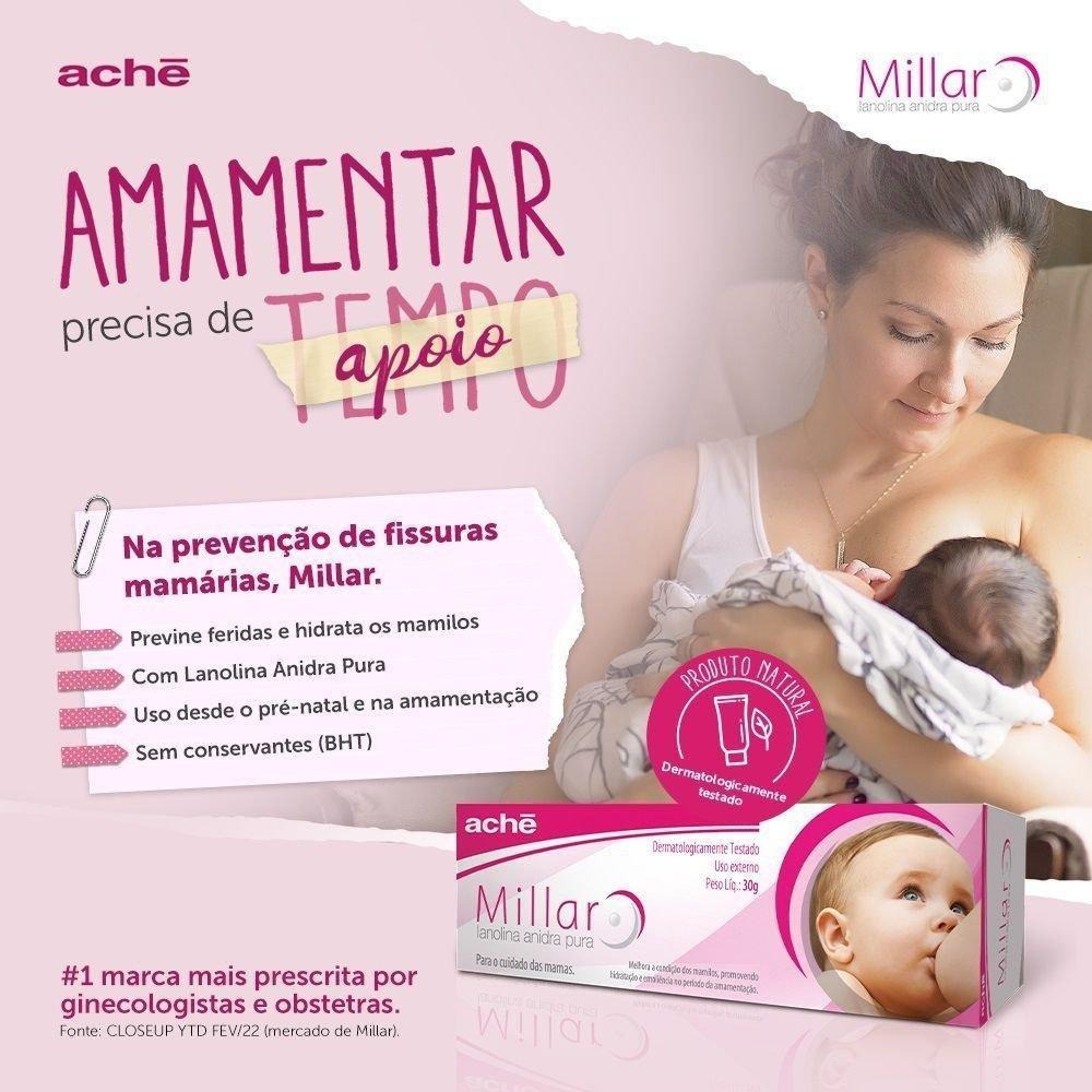 Creme Hidratante para os Seios Millar com Lanolina Pura 30g — imagem 3 | Farmácia Resyla