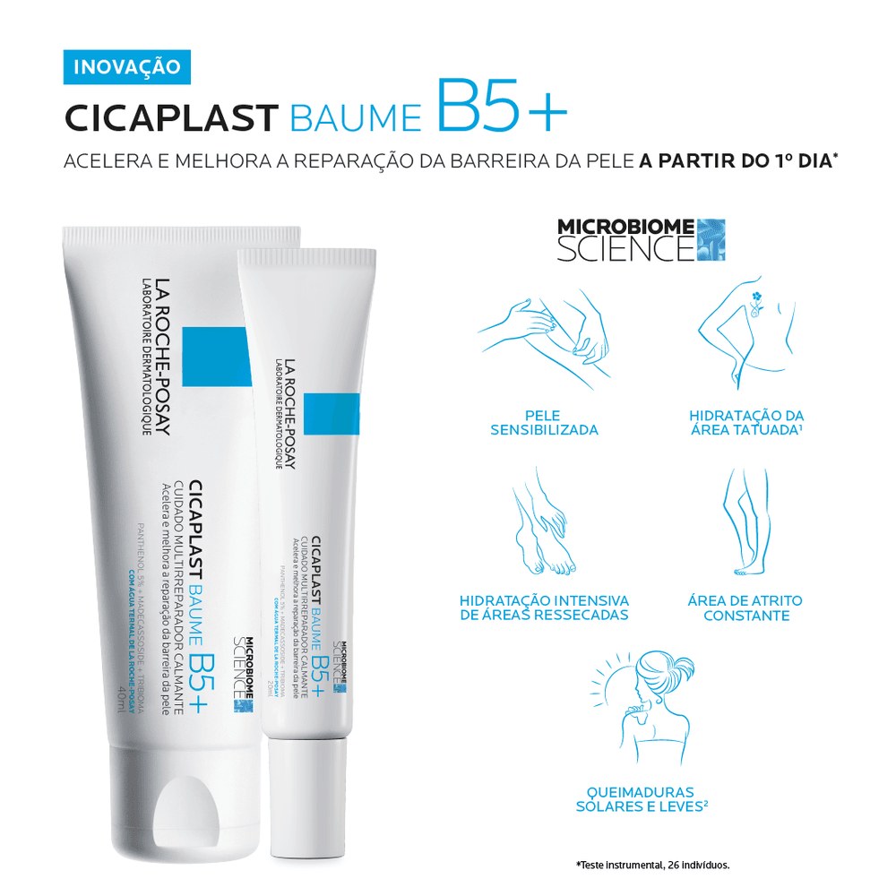 Creme La Roche-Posay Cicaplast Baume B5+ Multirreparador Calmante 20ml — imagem 2 | Farmácia Resyla
