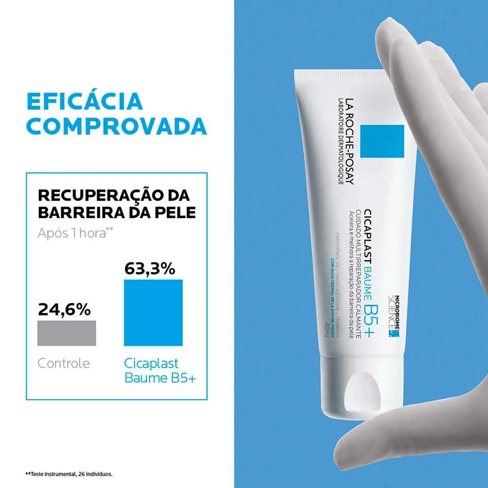 Creme La Roche-Posay Cicaplast Baume B5+ Multirreparador Calmante 40ml — imagem 3 | Farmácia Resyla