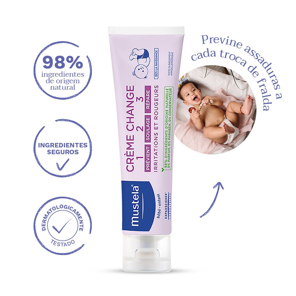 Creme para Assaduras Mustela Bebê Vitaminado 108g — imagem 4 | Farmácia Resyla