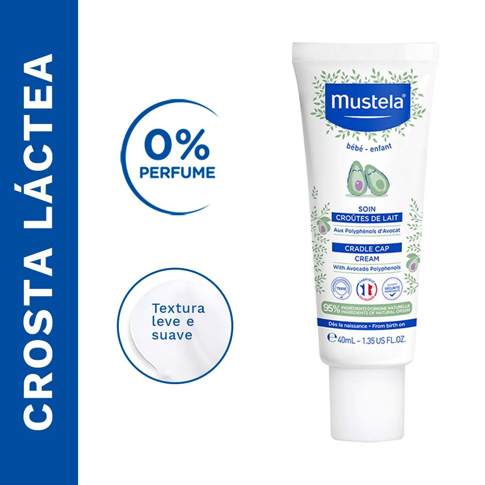 Creme para Crosta Láctea Mustela Stelaker Bebê Hipoalergênico 40ml — imagem 4 | Farmácia Resyla