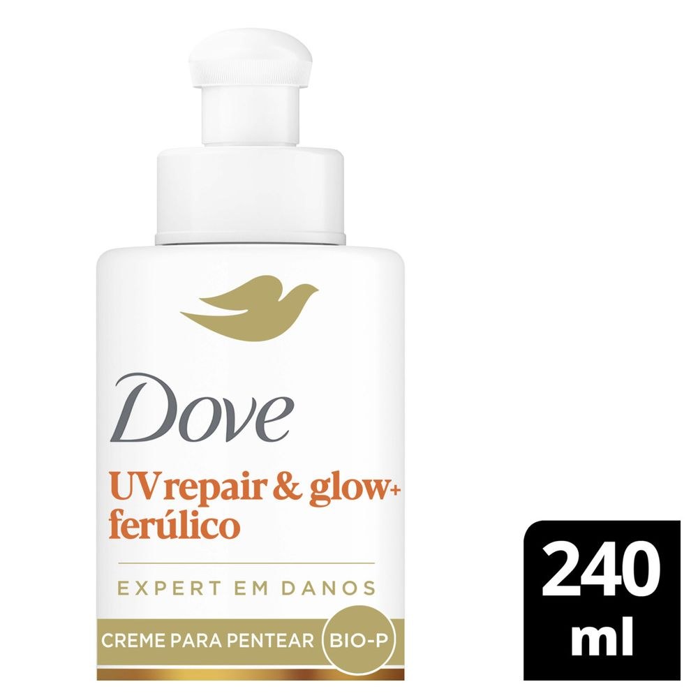 Creme Para Pentear Dove Uv Repair & Glow + Ferúlico 240ml — imagem 2 | Farmácia Resyla