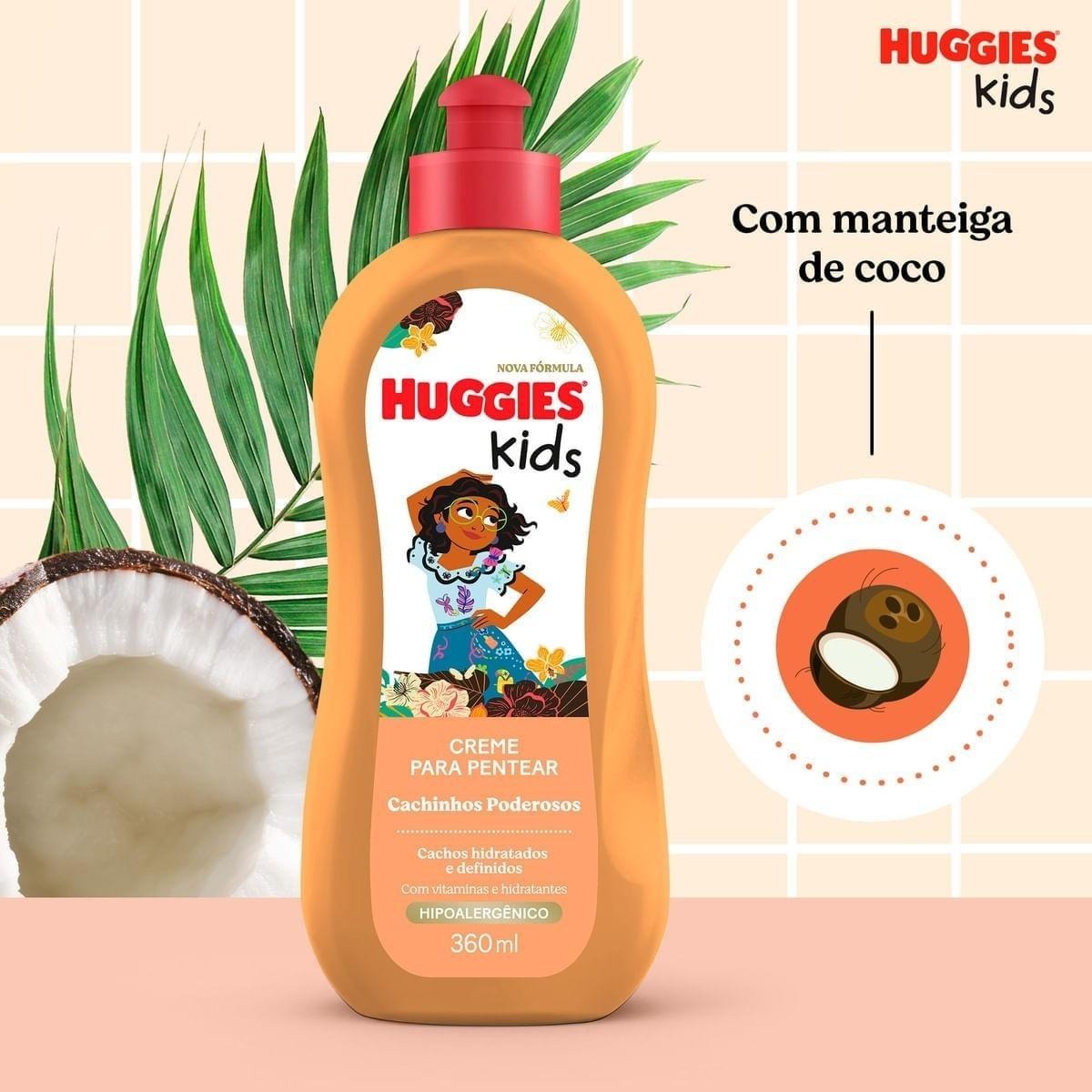 Creme para Pentear Infantil Huggies Kids Cachinhos Poderosos 360ml — imagem 4 | Farmácia Resyla