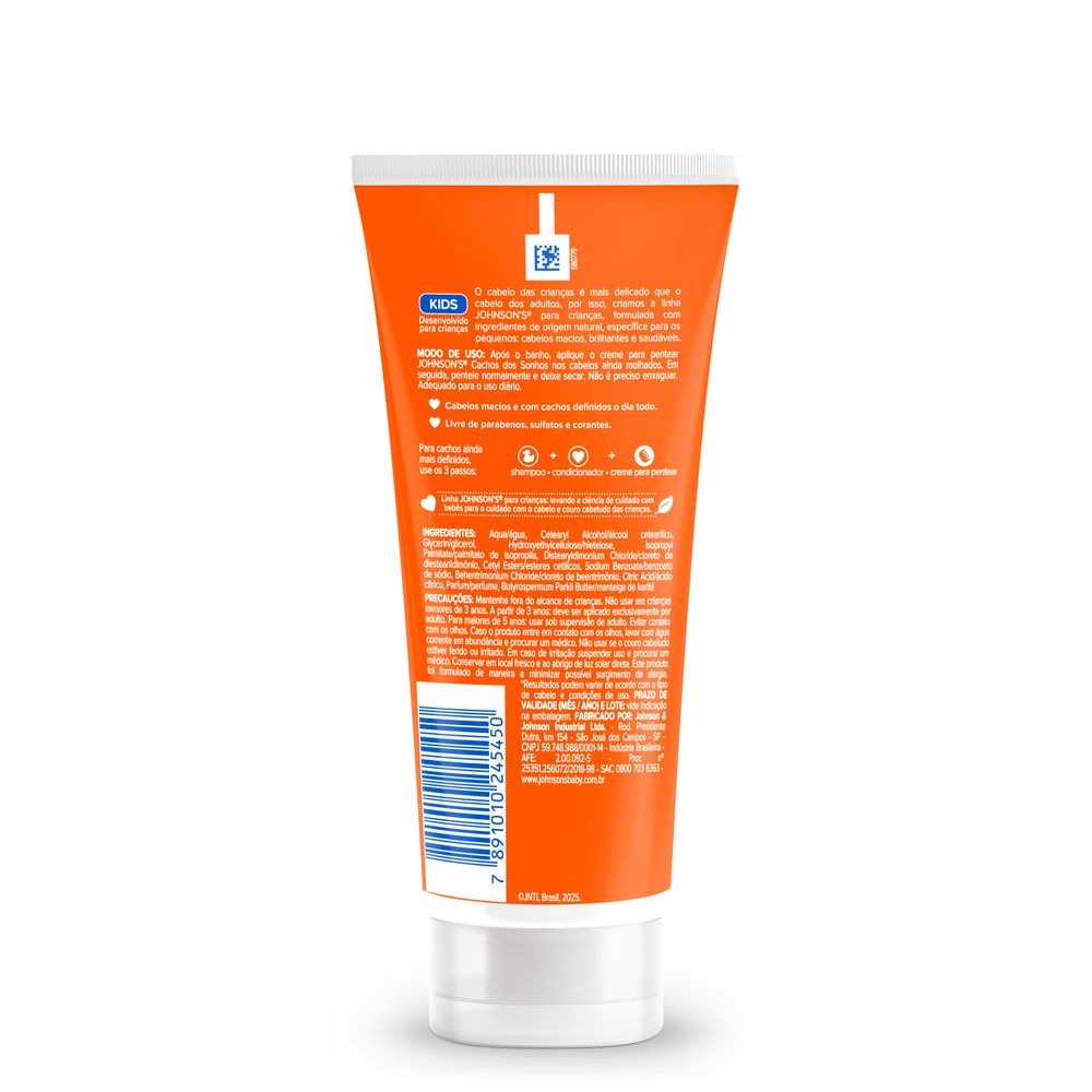 Creme para Pentear Infantil Johnson's Baby Cachos dos Sonhos 200ml — imagem 4 | Farmácia Resyla
