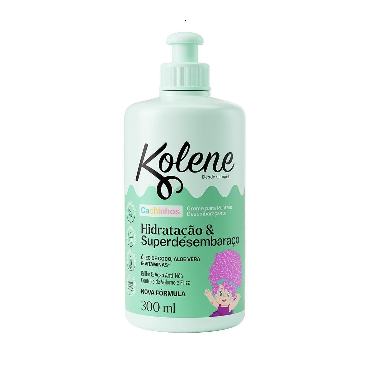 Creme para Pentear Infantil Kolene Cachinhos Hidratação e Super Desembaraço 300ml — Kolene | Farmácia Resyla
