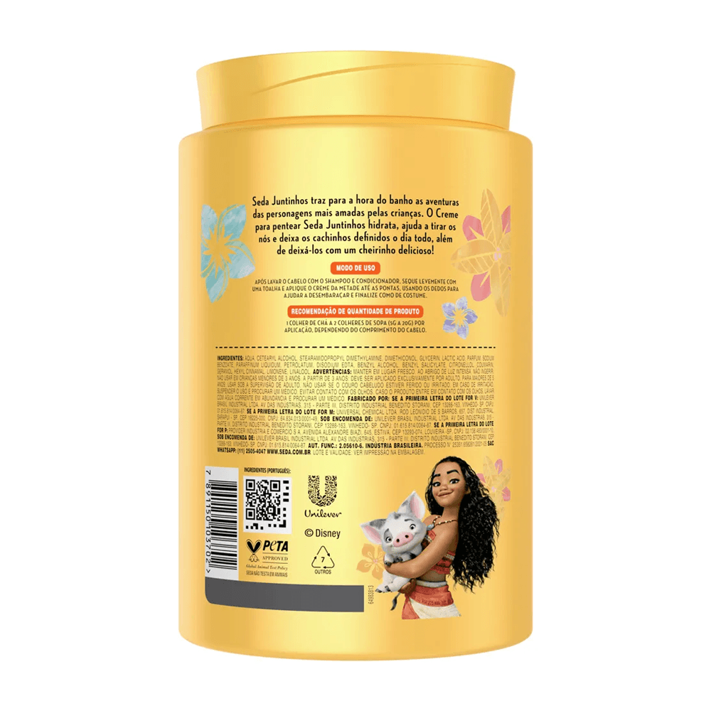 Creme Para Pentear Infantil Moana Seda Juntinhos Cachos Encantados 1kg — imagem 3 | Farmácia Resyla