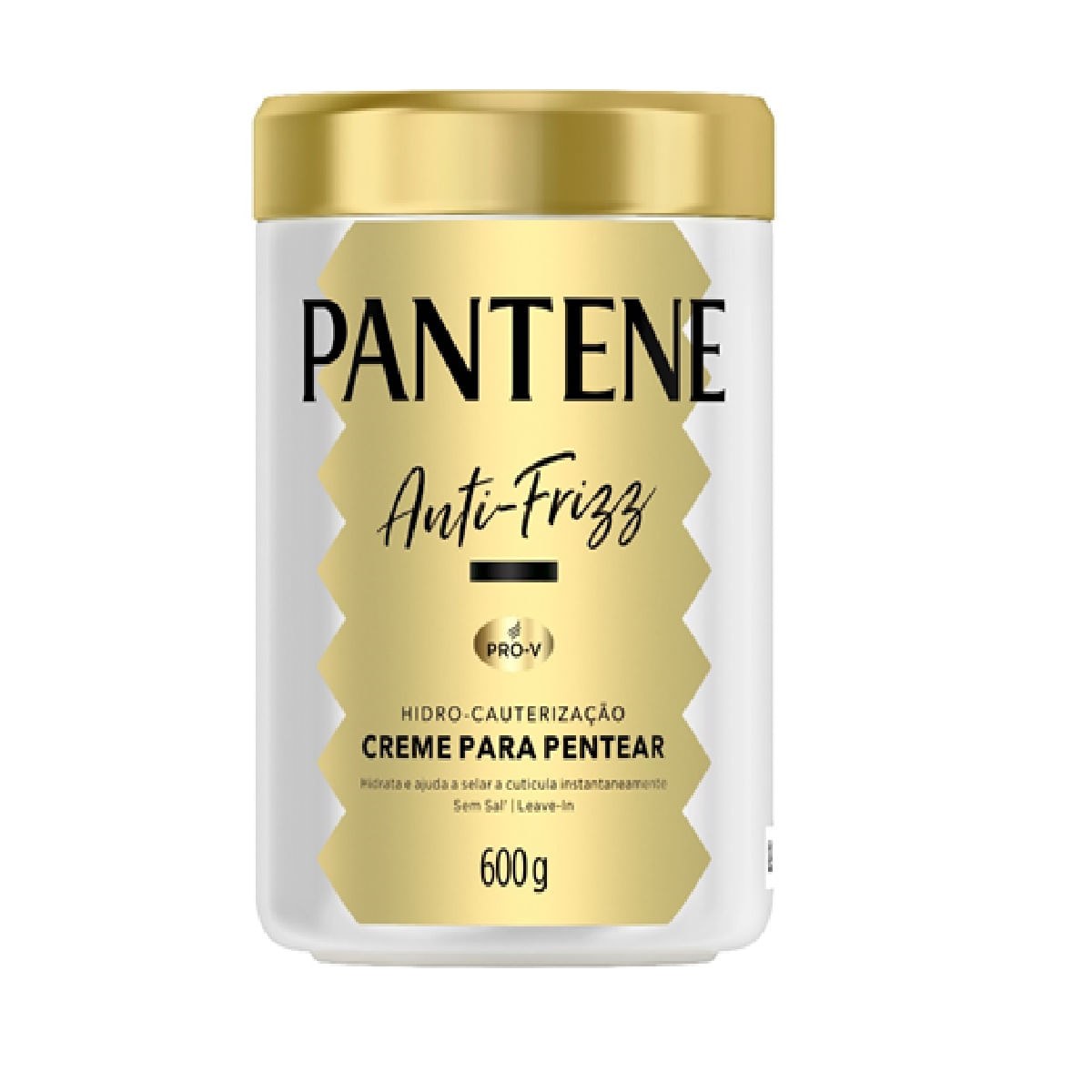 Creme Para Pentear Pantene Anti-Frizz Hidro-Cauterização 600g — Pantene | Farmácia Resyla