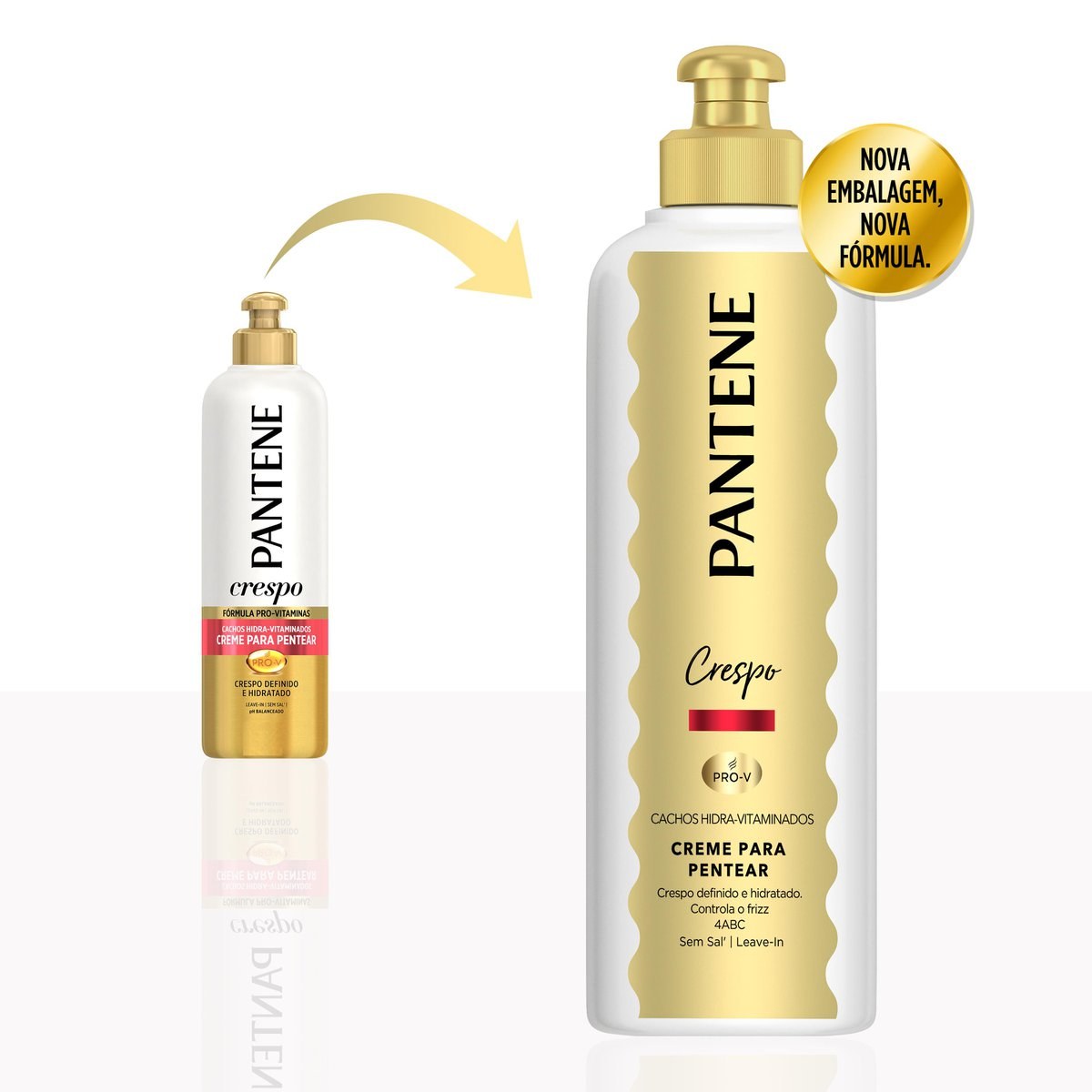 Creme Para Pentear Pantene Cachos Hidra-vitaminados Crespos 240g — imagem 4 | Farmácia Resyla