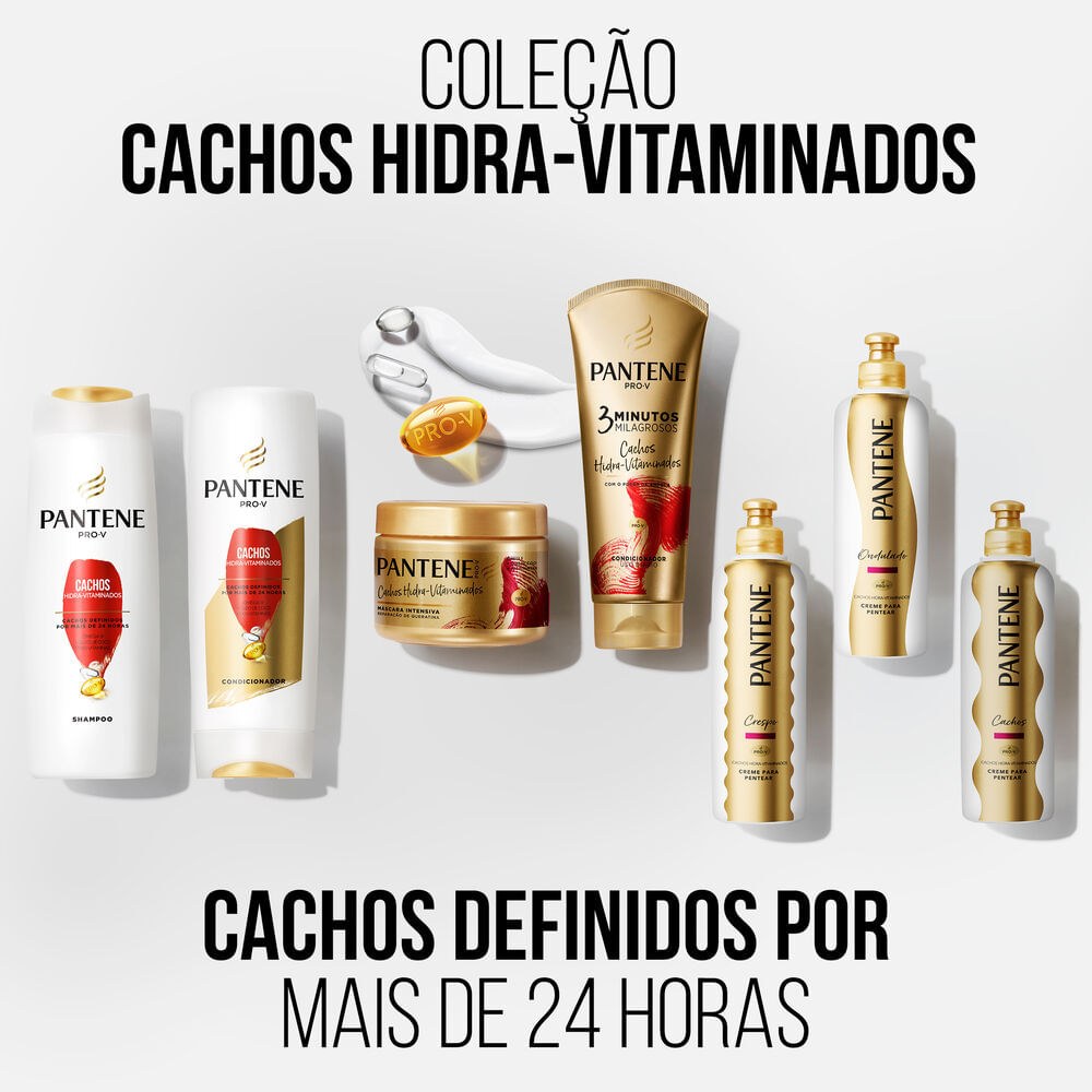 Creme Para pentear pantene cachos Hidra-Vitaminados Ondulados 240g — imagem 3 | Farmácia Resyla