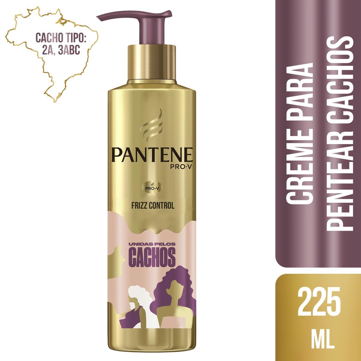 Creme Para Pentear Pantene Unidas Pelos Cachos 225ml — imagem 2 | Farmácia Resyla
