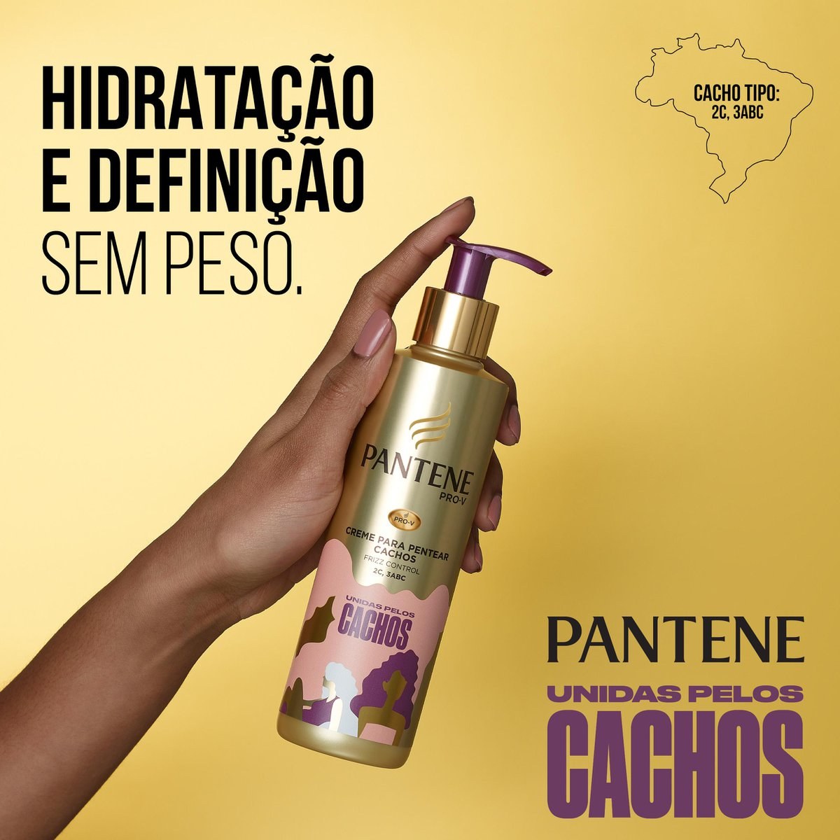 Creme Para Pentear Pantene Unidas Pelos Cachos 225ml — imagem 4 | Farmácia Resyla
