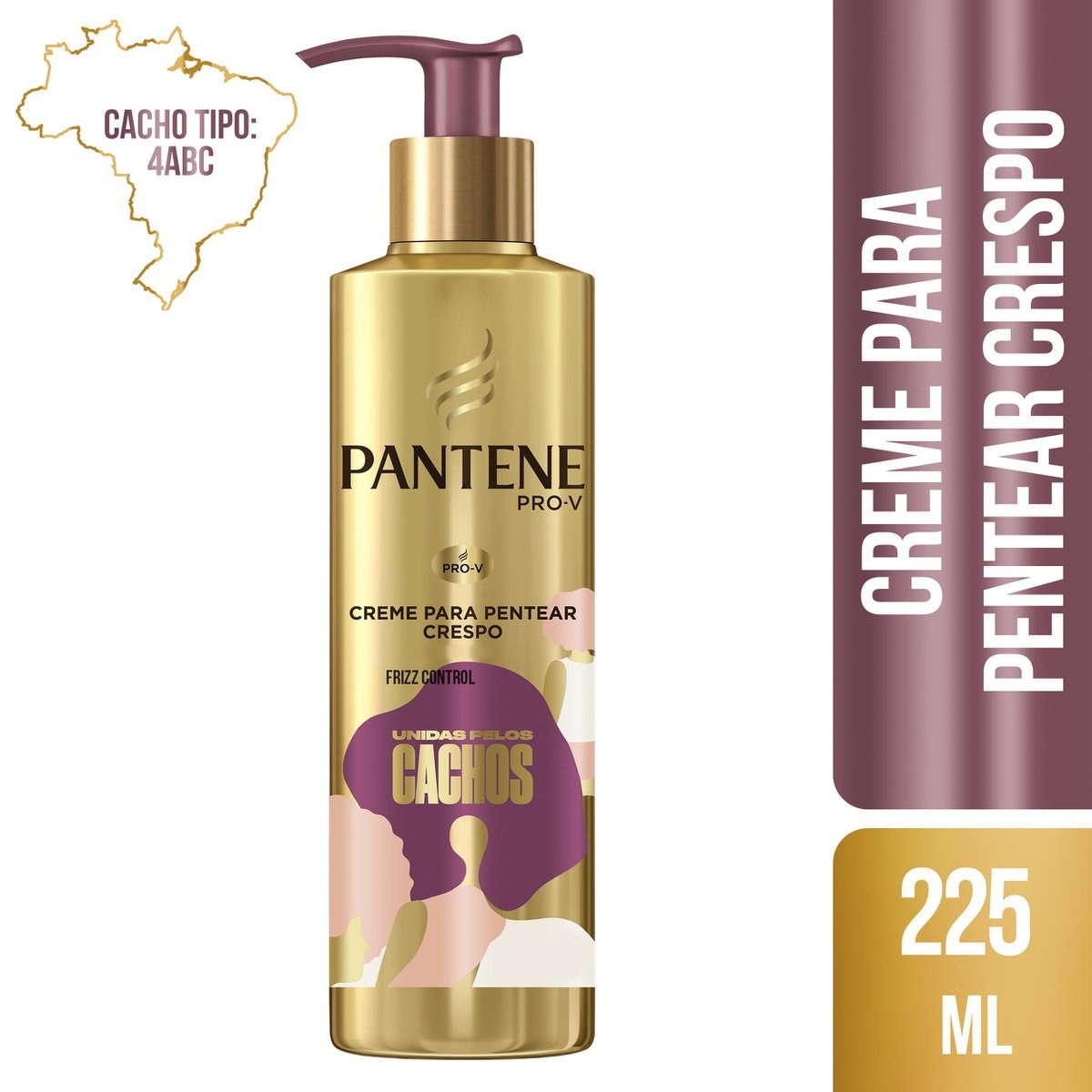 Creme Para Pentear Pantene Unidas Pelos Cachos Crespos 225ml — imagem 2 | Farmácia Resyla