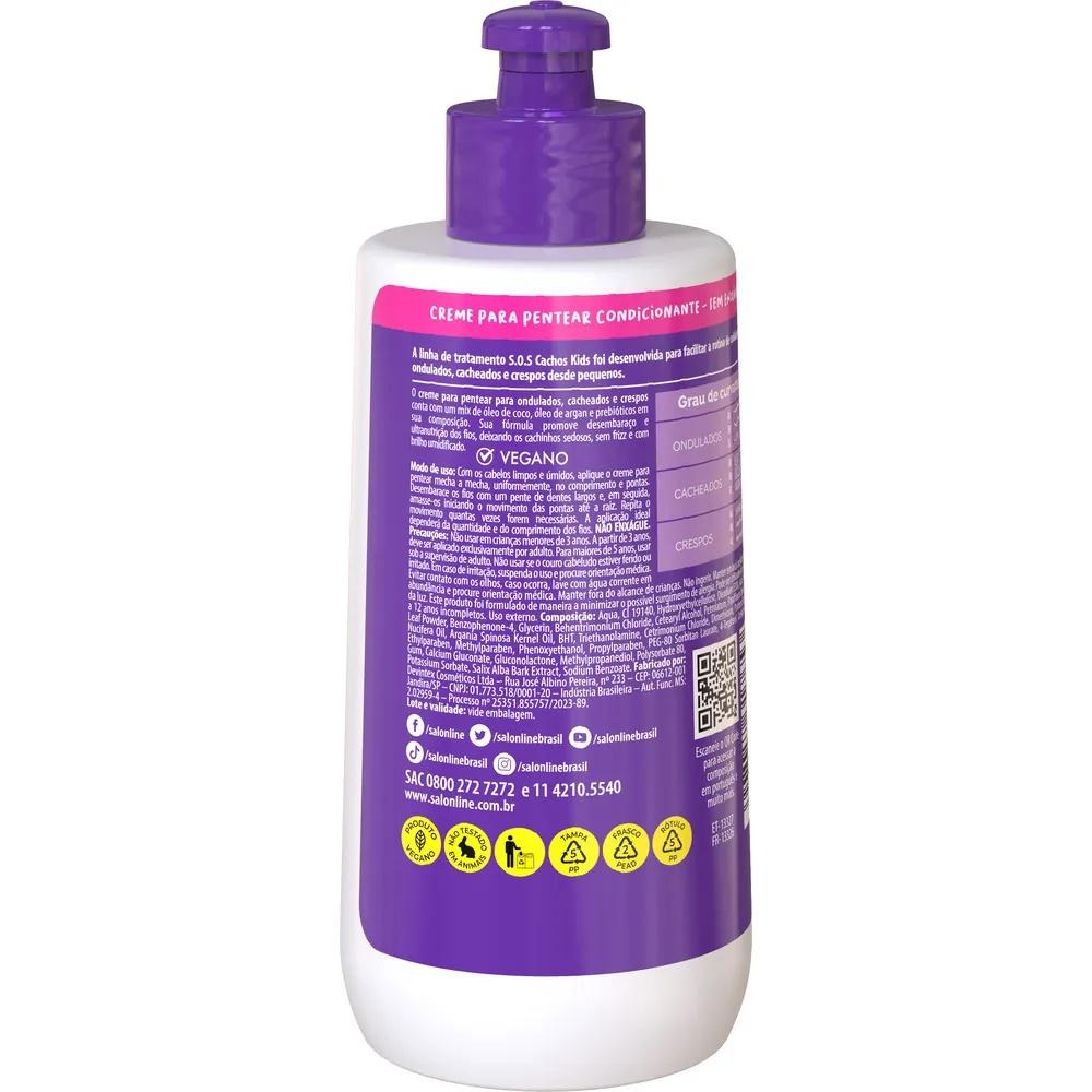 Creme para Pentear Salon Line Kids SOS Cachos Super Óleos - 300ml — imagem 3 | Farmácia Resyla