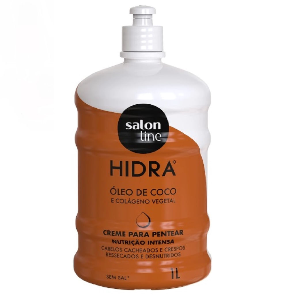 Creme para Pentear Salon Line Óleo de Coco e Colágeno Vegetal Hidra 1l — Salon Line | Farmácia Resyla