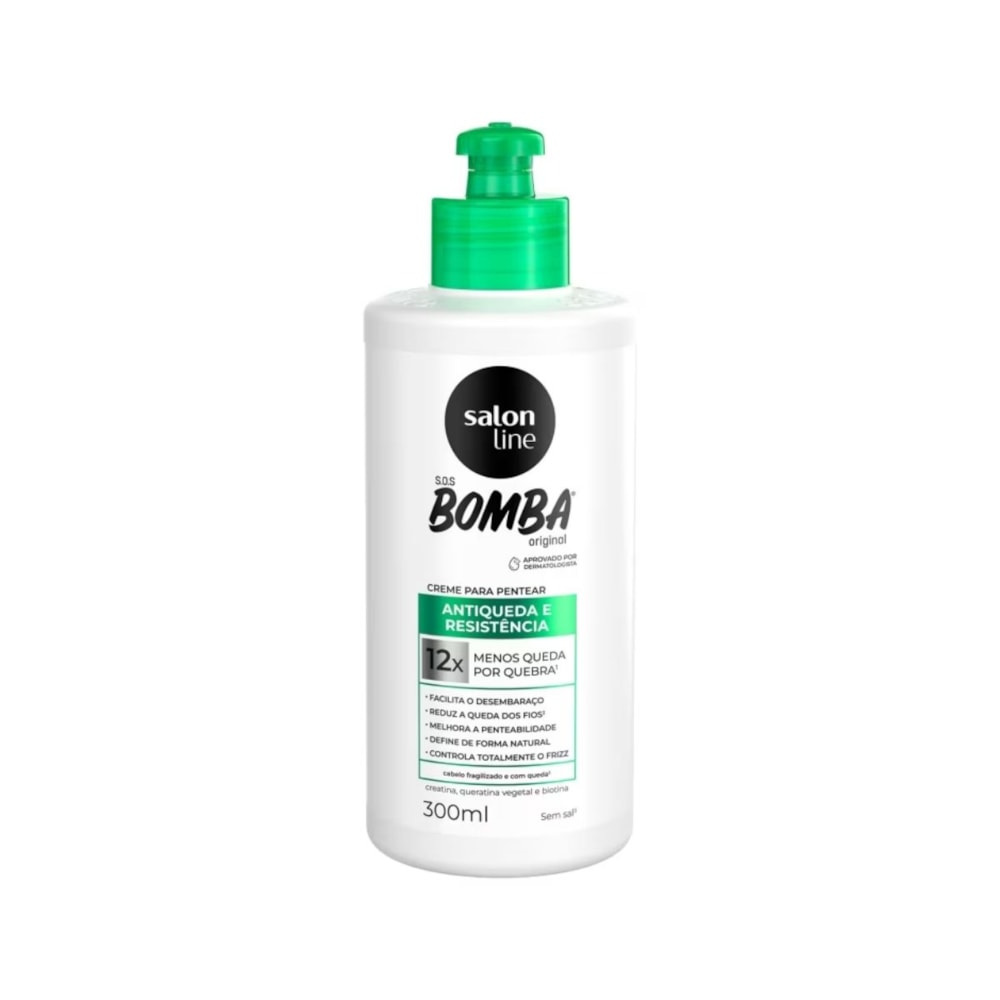 Creme para Pentear Salon Line SOS Bomba Antiqueda 300ml — Salon Line | Farmácia Resyla