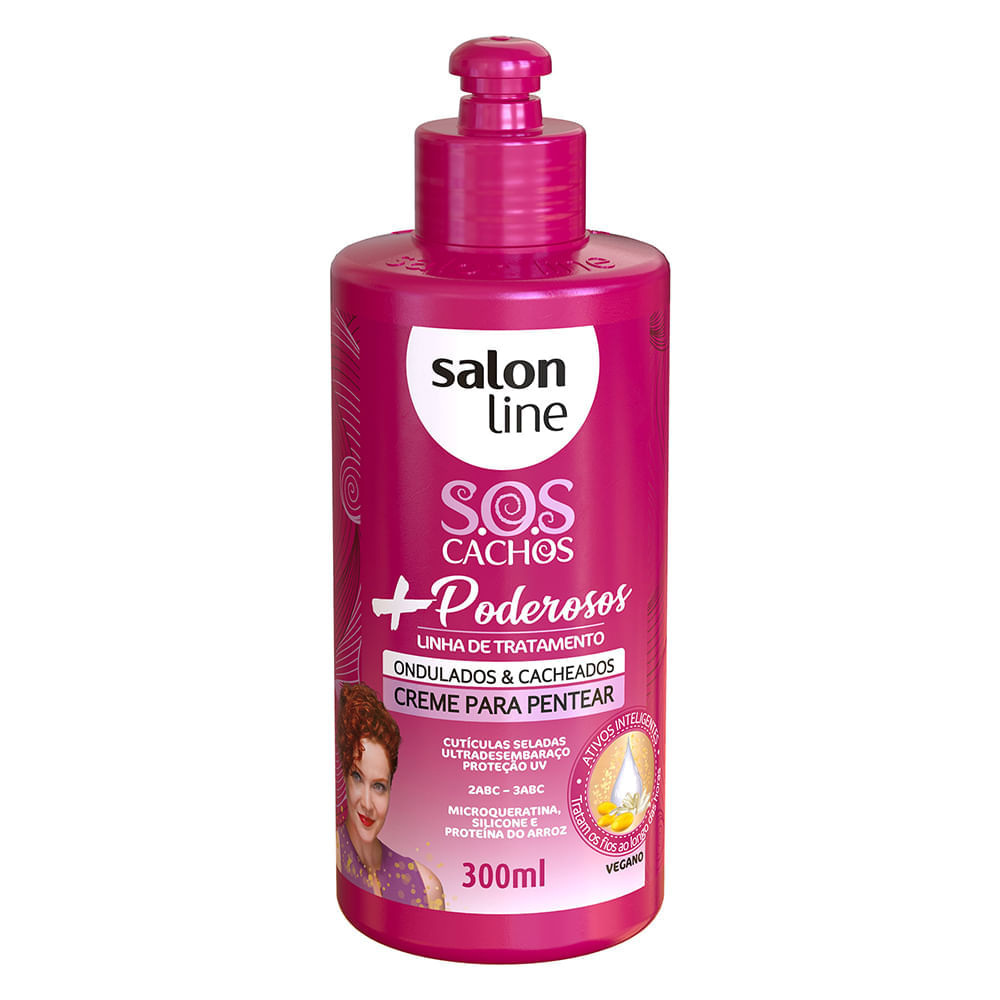 Creme para Pentear Salon Line SOS Cachos + Poderosos 2 a 3ABC 300ml — Salon Line | Farmácia Resyla