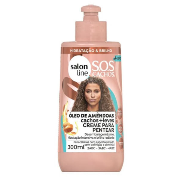 Creme Para Pentear Salon Line Sos Óleo De Amêndoas 300ml — Salon Line | Farmácia Resyla