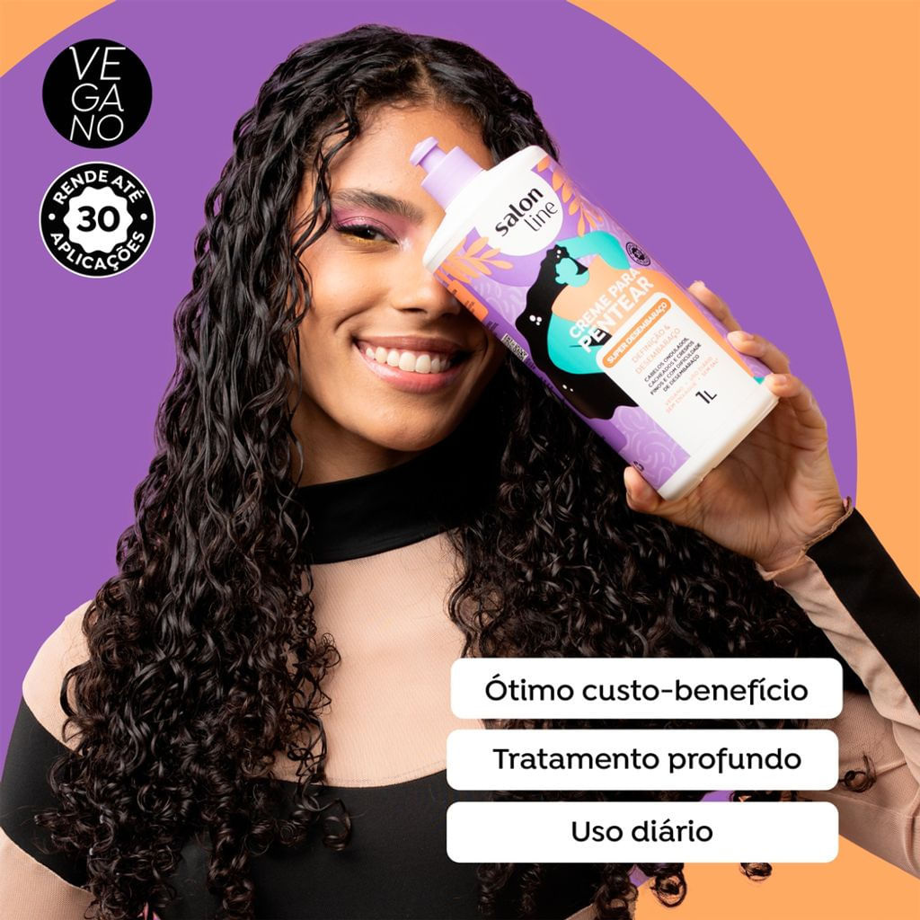 Creme Para Pentear Salon Line Super Desembaraço 1L — imagem 4 | Farmácia Resyla