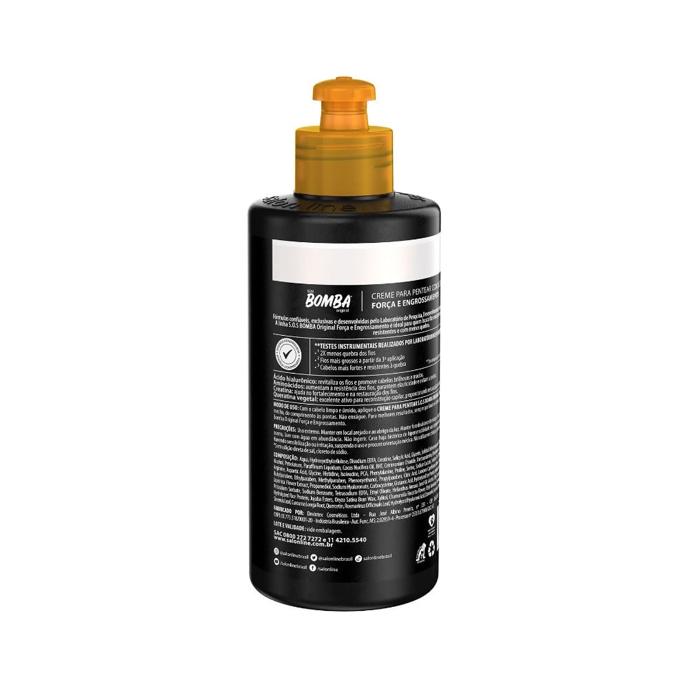 Creme Para Pentear SOS Bomba Força e Engrossamento 300ml — imagem 2 | Farmácia Resyla