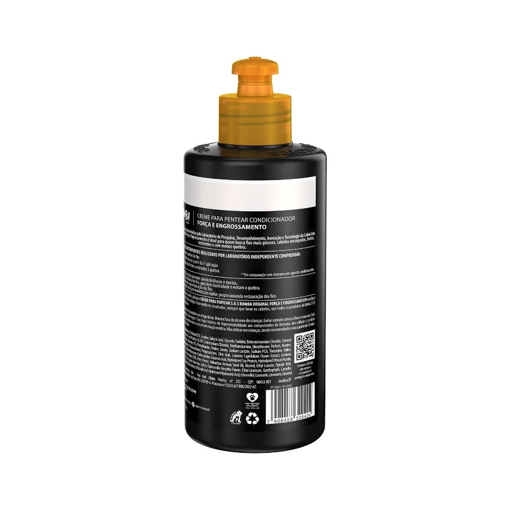 Creme Para Pentear SOS Bomba Força e Engrossamento 300ml — imagem 3 | Farmácia Resyla