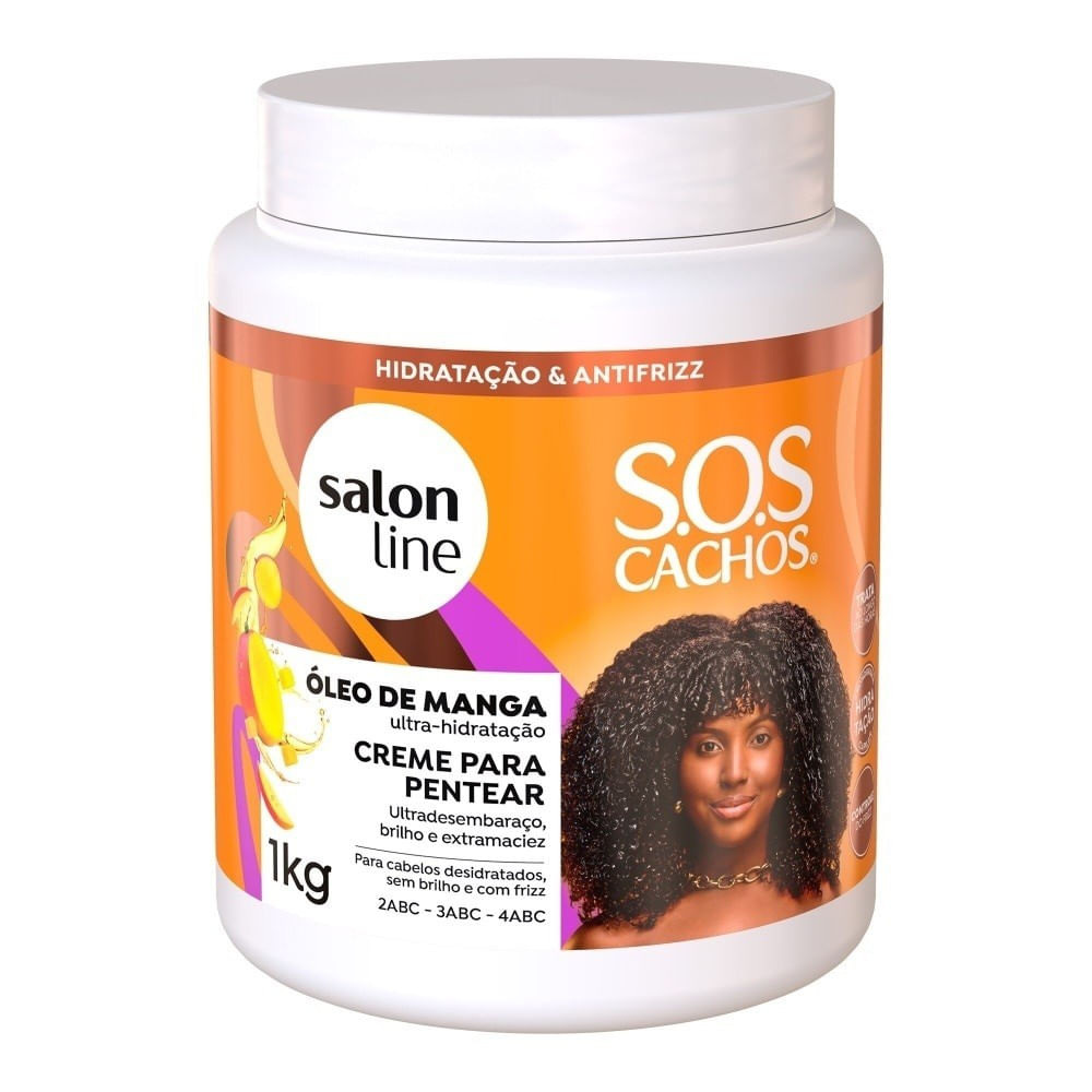 Creme Para Pentear SOS Cachos Óleo de Manga 1kg Salon Line — Salon Line | Farmácia Resyla