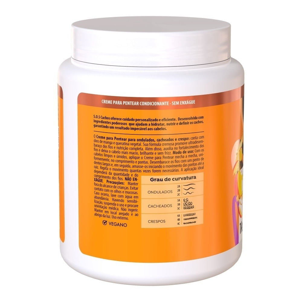 Creme Para Pentear SOS Cachos Óleo de Manga 1kg Salon Line — imagem 2 | Farmácia Resyla