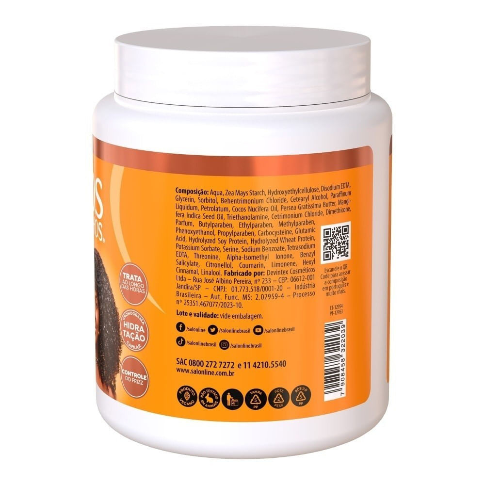 Creme Para Pentear SOS Cachos Óleo de Manga 1kg Salon Line — imagem 3 | Farmácia Resyla
