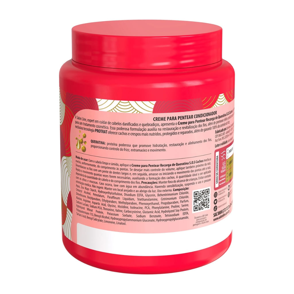 Creme Pentear Salon Line Recarga Queratina 1Kg — imagem 2 | Farmácia Resyla