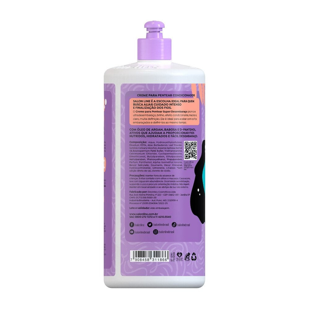 Creme Pentear Salon Line Super Desembaraco 1L — imagem 3 | Farmácia Resyla