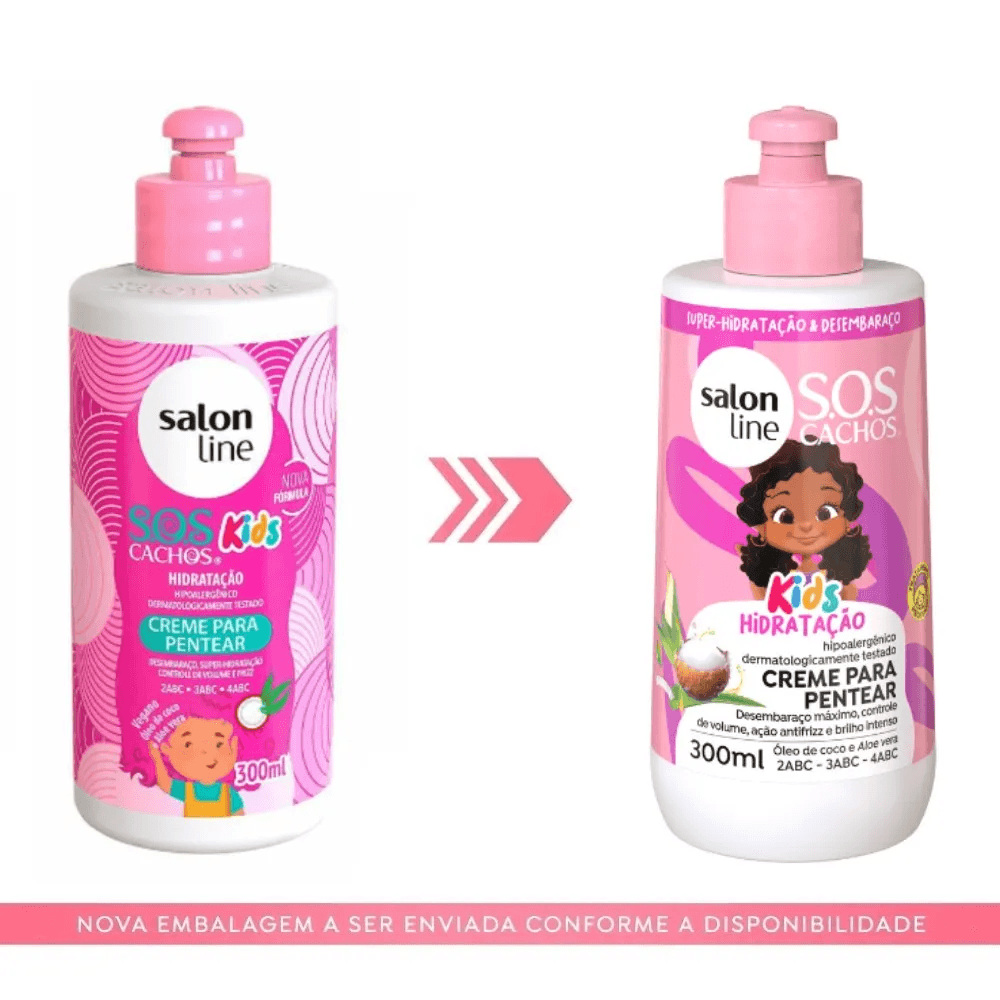 Creme Pentear  Salon Sos Kids 300ml — imagem 3 | Farmácia Resyla