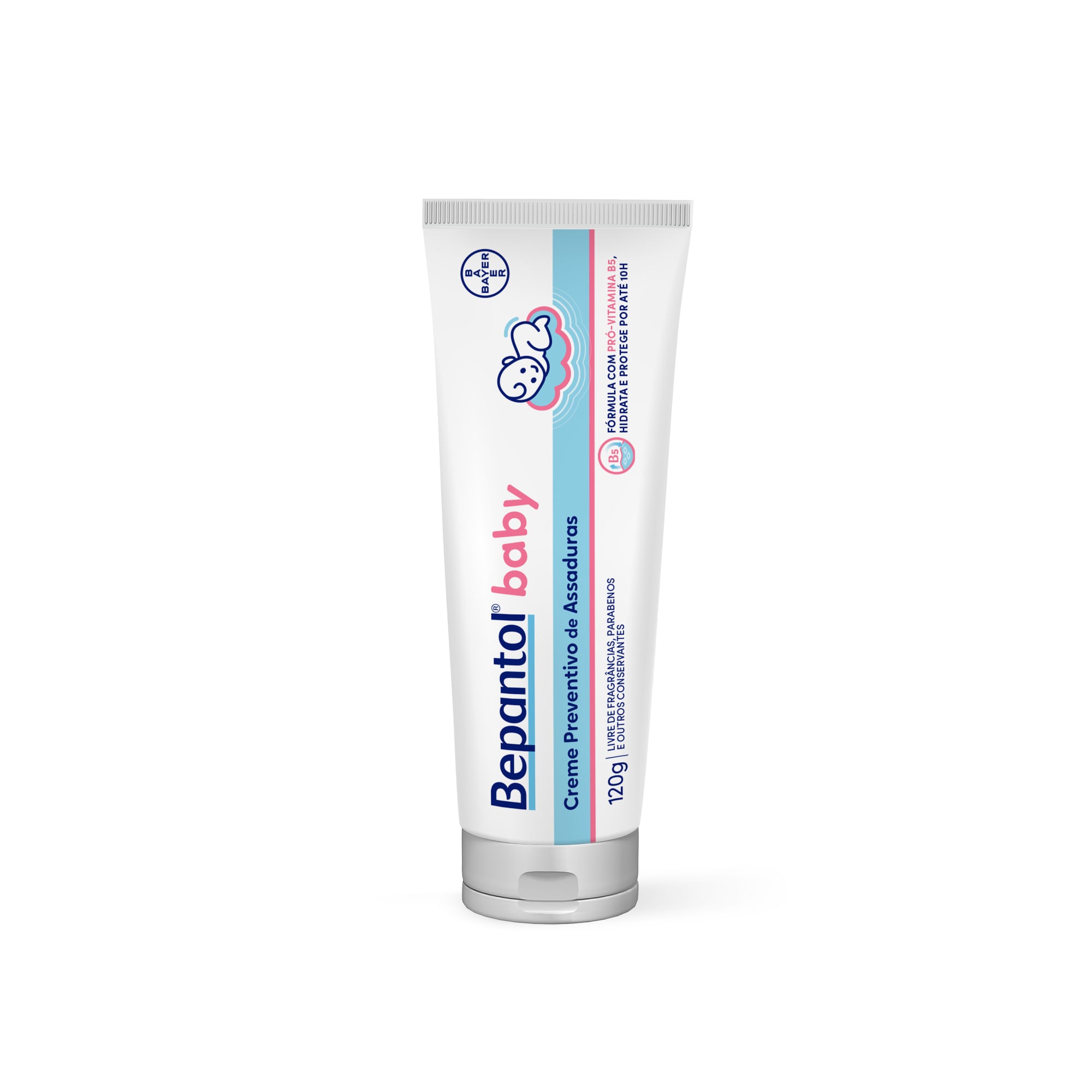 Creme Preventivo de Assaduras a Bepantol Baby com Pró-Vitamina B5 Hipoalergênico Recém-Nascido 120g — Bepantol | Farmácia Resyla