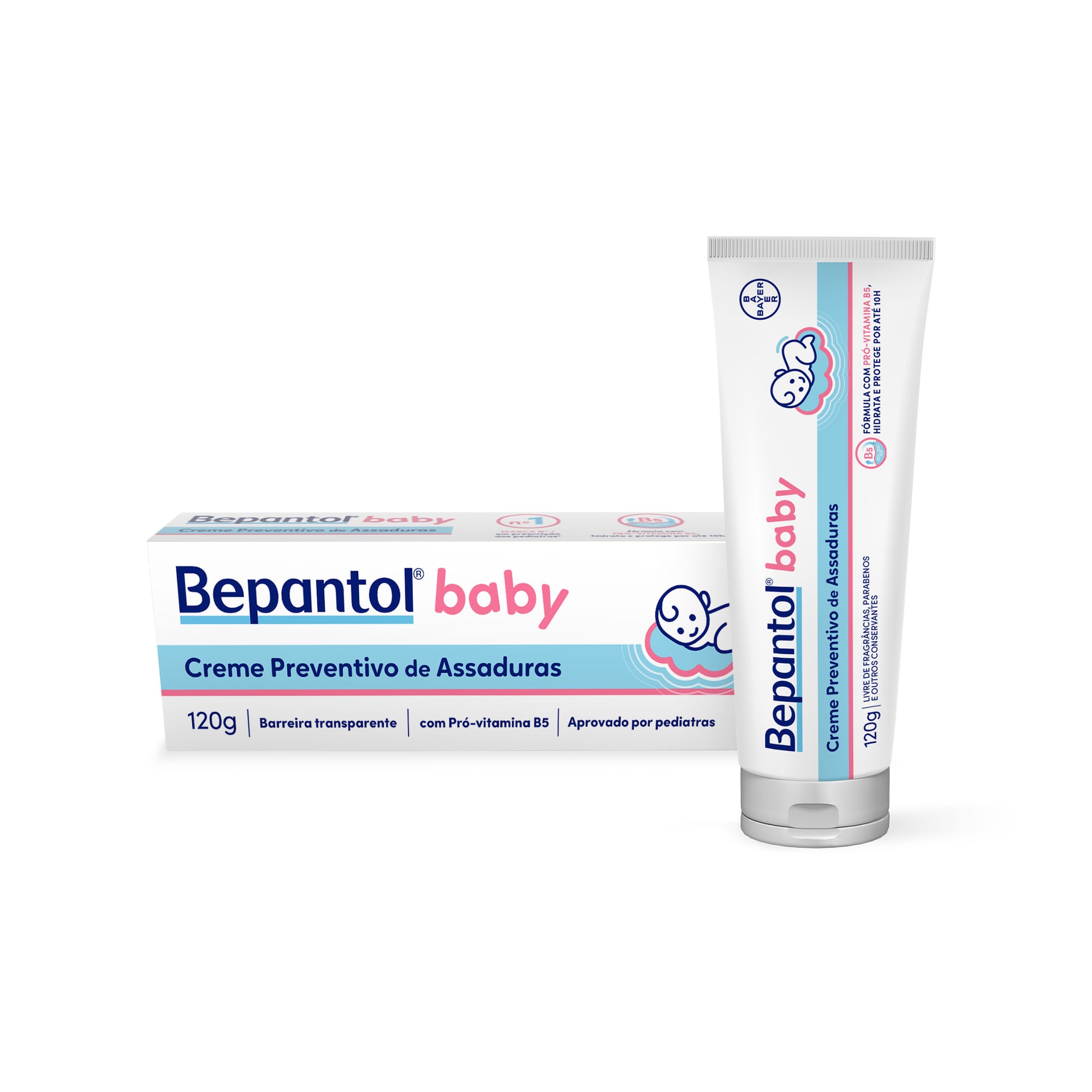 Creme Preventivo de Assaduras a Bepantol Baby com Pró-Vitamina B5 Hipoalergênico Recém-Nascido 120g — imagem 2 | Farmácia Resyla