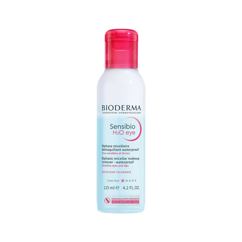Demaquilante Bifásico Bioderma Sensibio H2O Eye 125ml — Bioderma | Farmácia Resyla