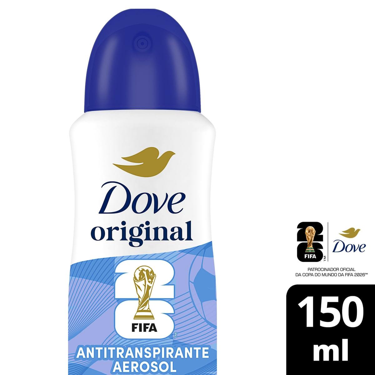 Desodorante Antitranspirante Dove Original 72h Aerossol 150ml — Dove | Farmácia Resyla