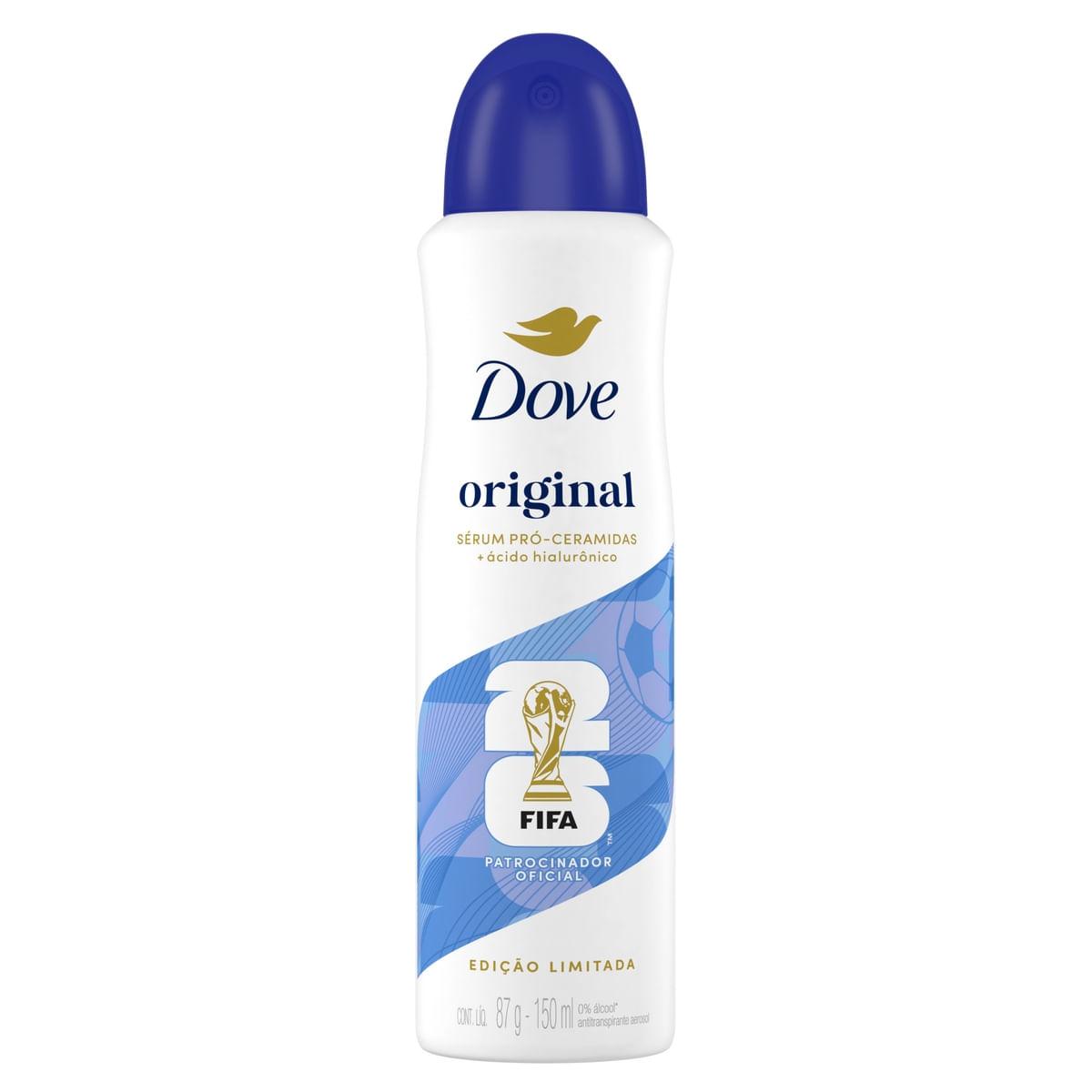 Desodorante Antitranspirante Dove Original 72h Aerossol 150ml — imagem 2 | Farmácia Resyla