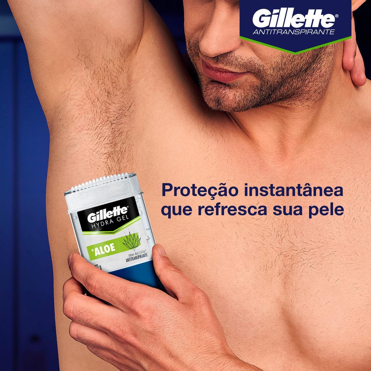 Desodorante Antitranspirante Gillette Hydra Gel +Aloe Gel Stick 82g — imagem 2 | Farmácia Resyla
