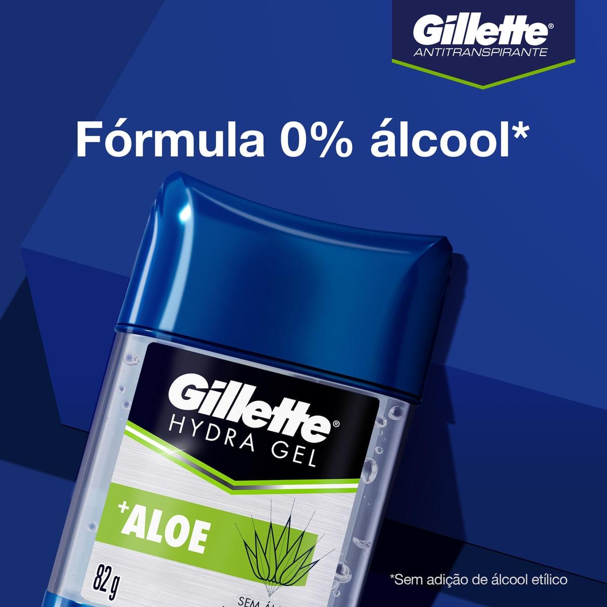 Desodorante Antitranspirante Gillette Hydra Gel +Aloe Gel Stick 82g — imagem 3 | Farmácia Resyla