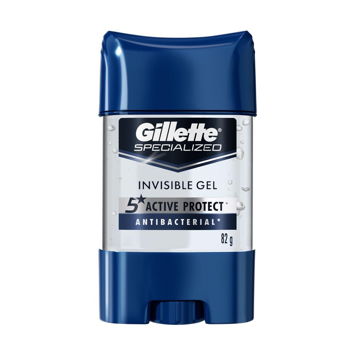 Desodorante Antitranspirante Gillette Specialized Antibacterial Gel Stick 82g — Gillette | Farmácia Resyla