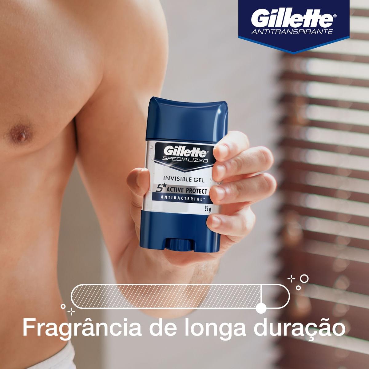 Desodorante Antitranspirante Gillette Specialized Antibacterial Gel Stick 82g — imagem 2 | Farmácia Resyla