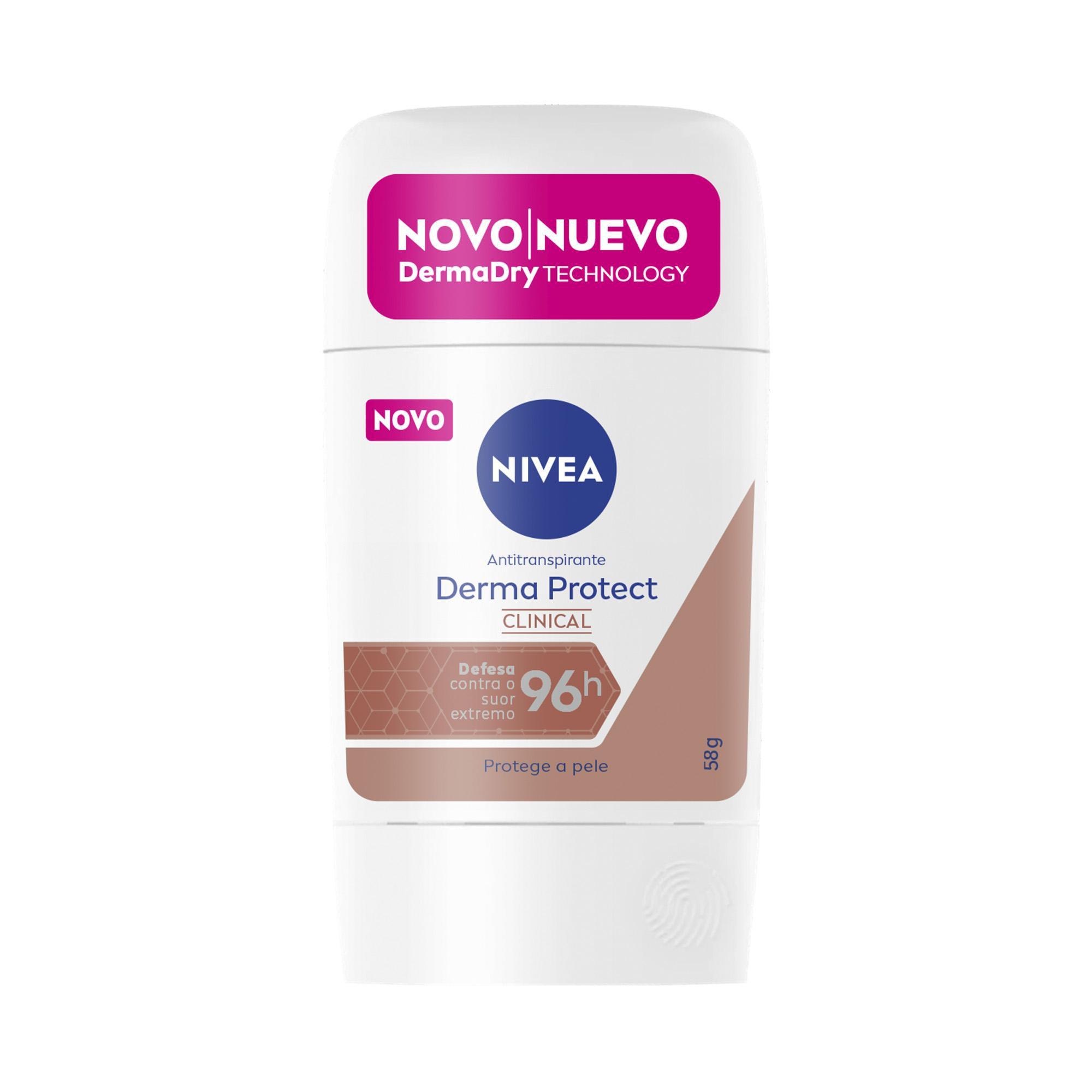 Desodorante Antitranspirante Nivea Derma Protect Clinical 96h Stick 54g — Nivea | Farmácia Resyla