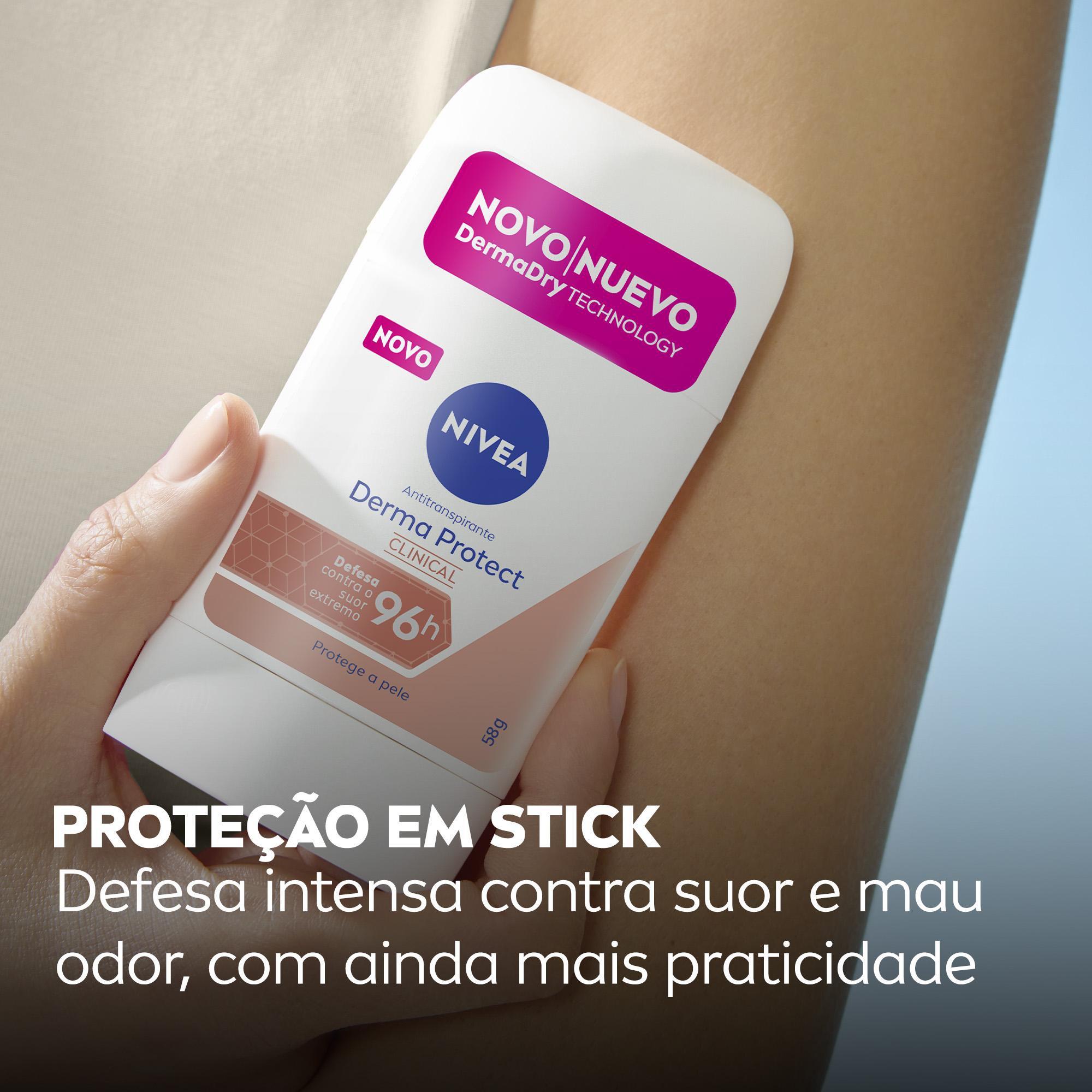 Desodorante Antitranspirante Nivea Derma Protect Clinical 96h Stick 54g — imagem 4 | Farmácia Resyla