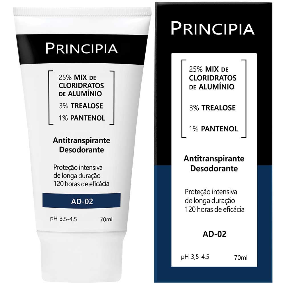 Desodorante Antitranspirante Principia AD-02 120h Sem Perfume Creme 70ml — imagem 2 | Farmácia Resyla
