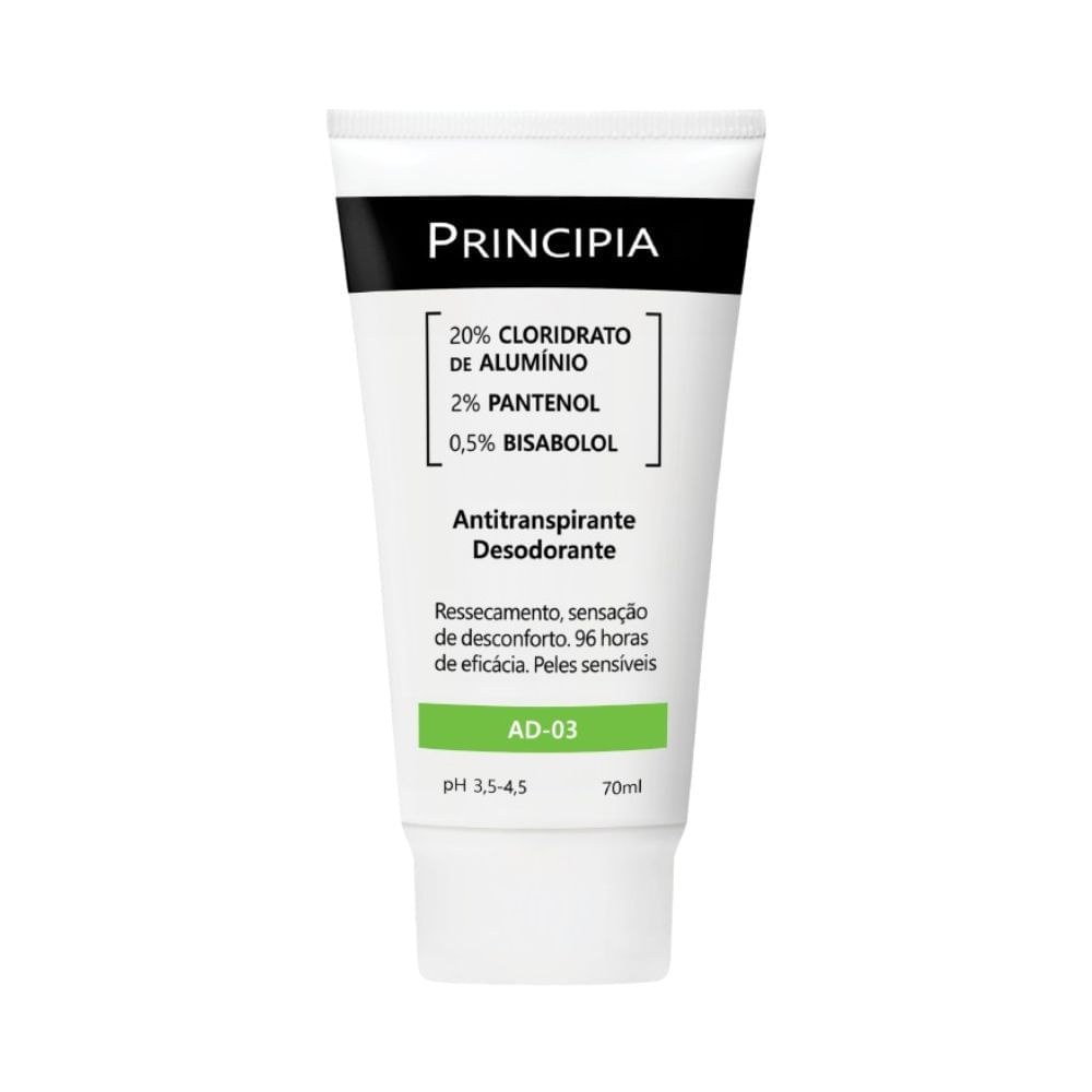 Desodorante Antitranspirante Principia AD-03 Creme 70ml — Principia | Farmácia Resyla