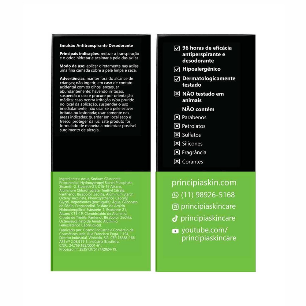 Desodorante Antitranspirante Principia AD-03 Creme 70ml — imagem 2 | Farmácia Resyla